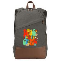 Drag Is Not A Crime Support LGBTQ Rights Drag Queen Groovy Cotton Canvas Backpack
