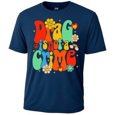 Drag Is Not A Crime Support LGBTQ Rights Drag Queen Groovy Performance Shirt