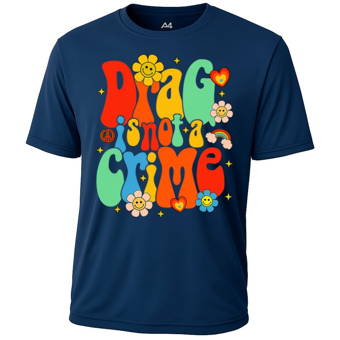 Drag Is Not A Crime Support LGBTQ Rights Drag Queen Groovy Performance Shirt