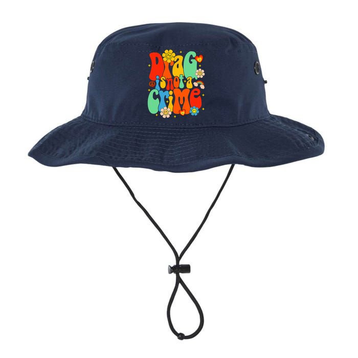 Drag Is Not A Crime Support LGBTQ Rights Drag Queen Groovy Bucket Hat
