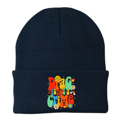 Drag Is Not A Crime Support LGBTQ Rights Drag Queen Groovy Beanie
