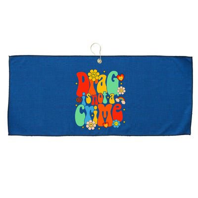 Drag Is Not A Crime Support LGBTQ Rights Drag Queen Groovy Large Microfiber Waffle Golf Towel
