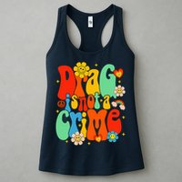 Drag Is Not A Crime Support LGBTQ Rights Drag Queen Groovy Womens Tank Top