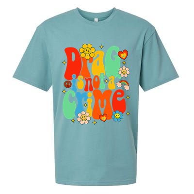 Drag Is Not A Crime Support LGBTQ Rights Drag Queen Groovy Sueded Cloud Jersey T-Shirt