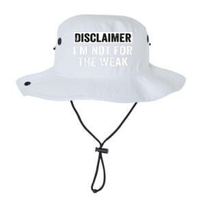 Disclaimer I'm Not For The Weak Funny Legacy Cool Fit Booney Bucket Hat