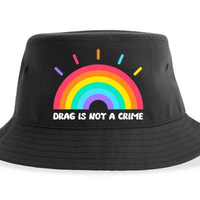 Drag Is Not A Crime Support Drag Queens LGBTQ Rights Rainbow Sustainable Bucket Hat