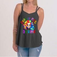 Drag Is Not A Crime Fabulous Drag Queen Lgbtq Equality Pride Women's Strappy Tank