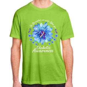 Daisy In November We Wear Blue For Diabetes Awareness Gift Adult ChromaSoft Performance T-Shirt