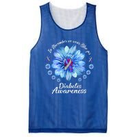 Daisy In November We Wear Blue For Diabetes Awareness Gift Mesh Reversible Basketball Jersey Tank