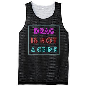 Drag Is Not A Crime Support Queens LGBTQ Mesh Reversible Basketball Jersey Tank