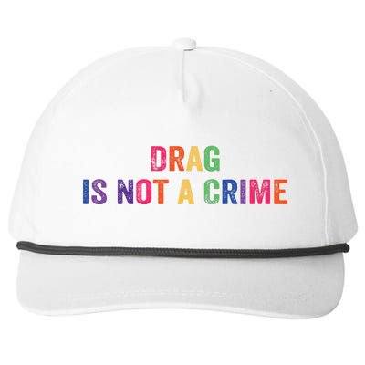 Drag is Not a Crime Snapback Five-Panel Rope Hat