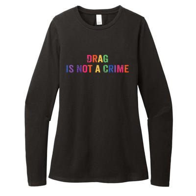 Drag is Not a Crime Womens CVC Long Sleeve Shirt