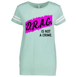 Drag Is Not A Crime, Drag Queen Enza Ladies Jersey Football T-Shirt