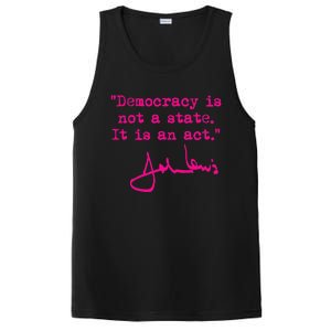 Democracy Is Not A State It Is An Act John Lewis PosiCharge Competitor Tank