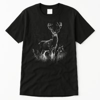 Deer In Nature Realistic Tall T-Shirt
