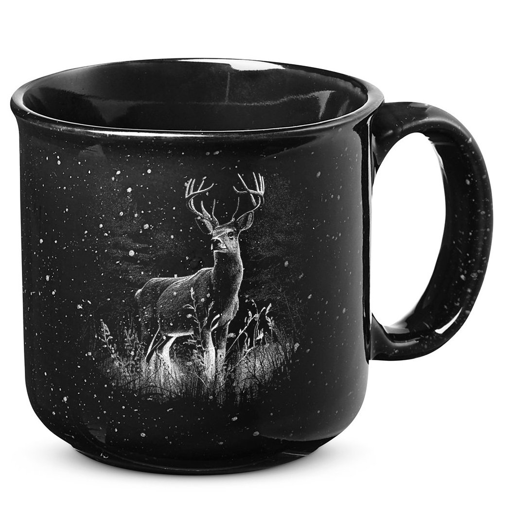 Deer In Nature Realistic 15oz Campfire Ceramic Mug