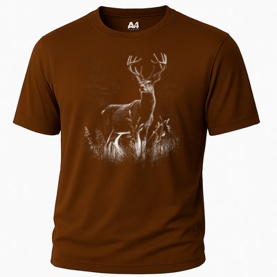 Deer In Nature Realistic Performance Shirt