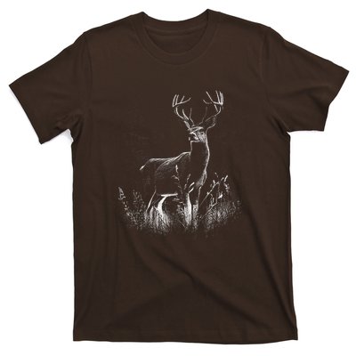 Deer In Nature Realistic T-Shirt