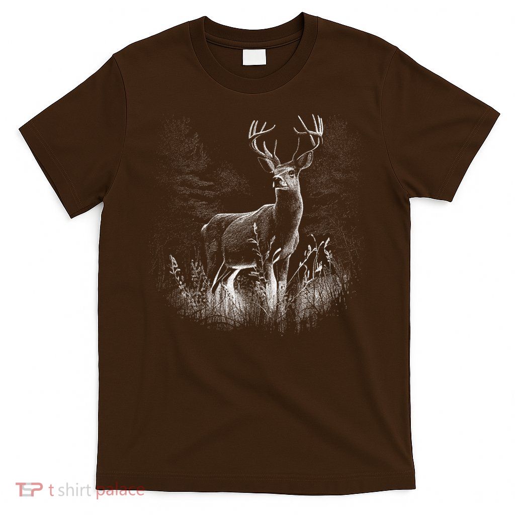 Deer In Nature Realistic T-Shirt