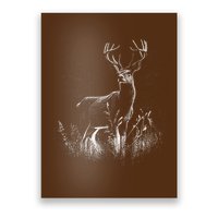 Deer In Nature Realistic Poster