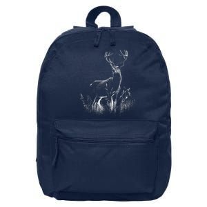 Deer In Nature Realistic 16 in Basic Backpack