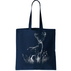 Deer In Nature Realistic Tote Bag