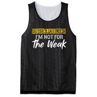 Disclaimer I'm Not For The Weak Funny Saying Mesh Reversible Basketball Jersey Tank