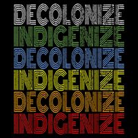 DECOLONIZE INDIGENIZE Native American Education Gift Impact Tech Backpack