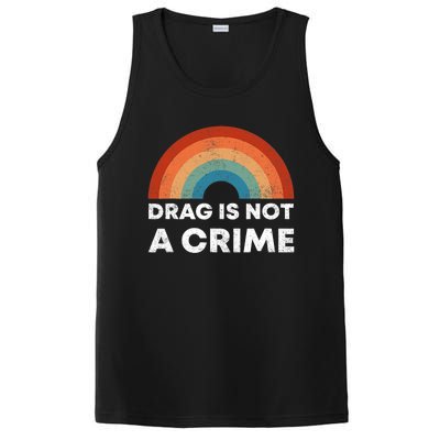 Drag Is Not A Crime Support Drag In Tenesssee LGBT Pride Gay PosiCharge Competitor Tank