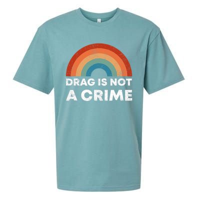 Drag Is Not A Crime Support Drag In Tenesssee LGBT Pride Gay Sueded Cloud Jersey T-Shirt