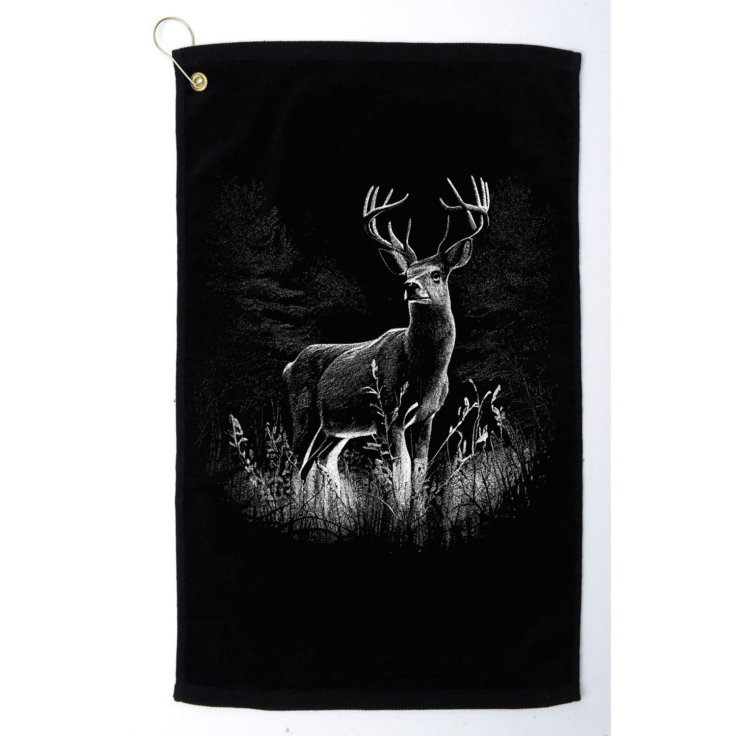 Deer In Nature Realistic Golf Towel