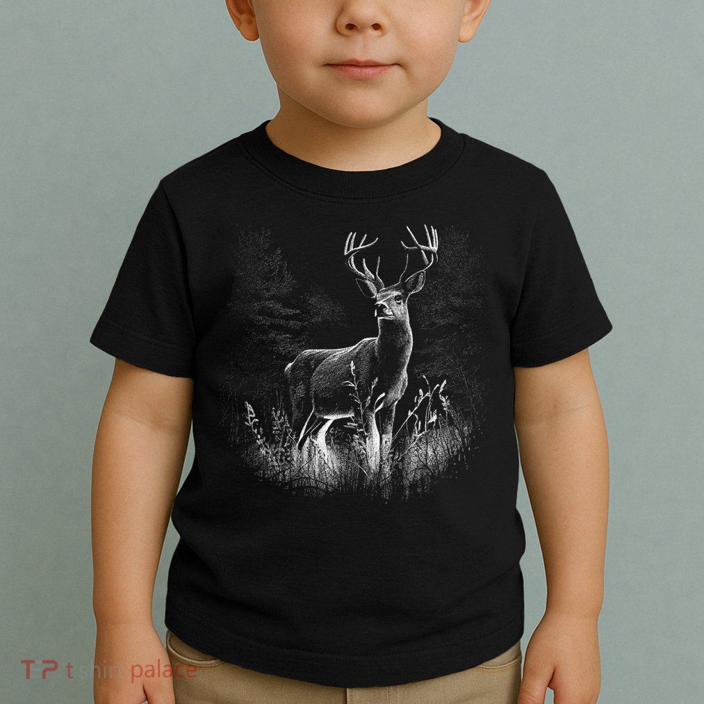 Deer In Nature Realistic Toddler T-Shirt
