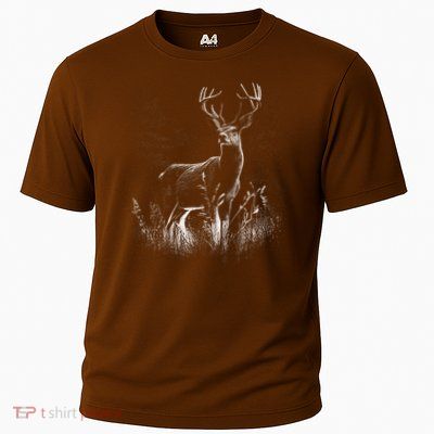 Deer In Nature Realistic Performance Shirt