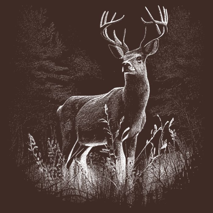 Deer In Nature Realistic Apron