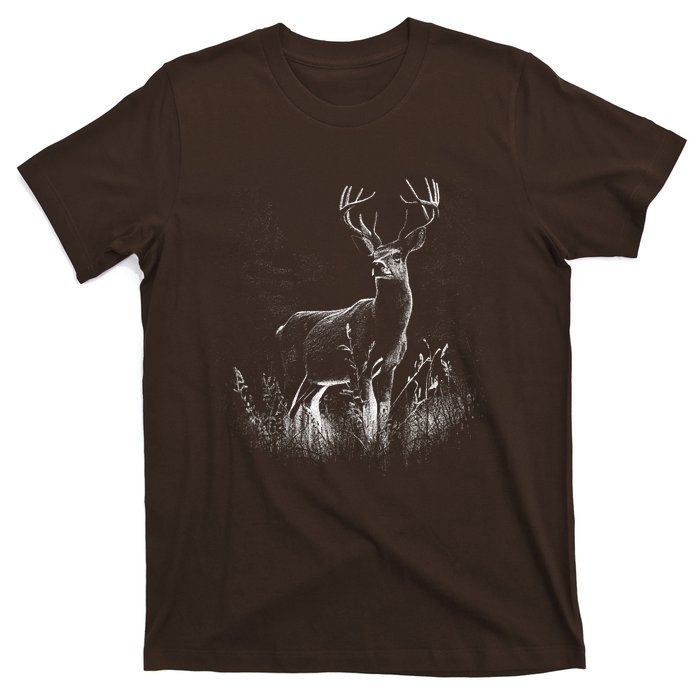 Deer In Nature Realistic T-Shirt