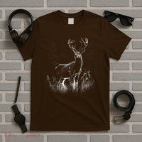 Deer In Nature Realistic T-Shirt