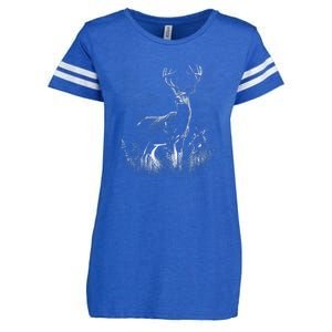 Deer In Nature Realistic Enza Ladies Jersey Football T-Shirt