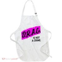 Drag Is Not A Crime, Drag Queen Full-Length Apron With Pockets