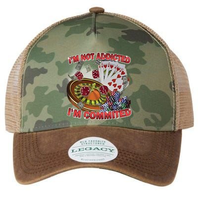 Driptoosoft IM Not Addicted IM Committed New Legacy Tie Dye Trucker Hat