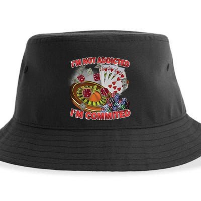 Driptoosoft IM Not Addicted IM Committed New Sustainable Bucket Hat