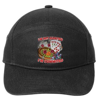 Driptoosoft IM Not Addicted IM Committed New 7-Panel Snapback Hat