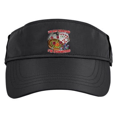 Driptoosoft IM Not Addicted IM Committed New Adult Drive Performance Visor
