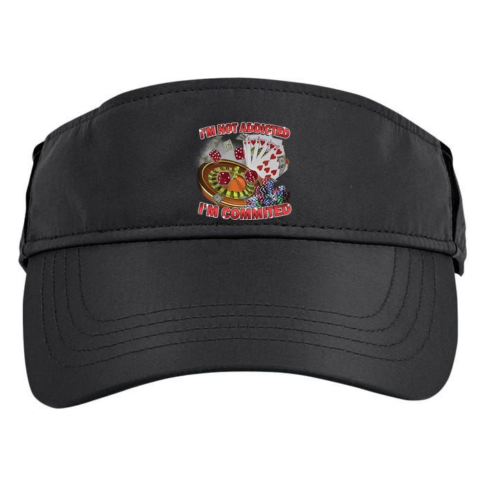 Driptoosoft IM Not Addicted IM Committed New Adult Drive Performance Visor