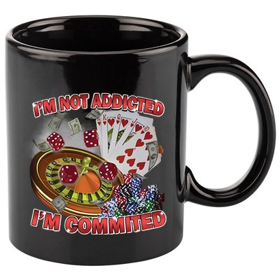 Driptoosoft IM Not Addicted IM Committed New 11oz C Handle Ceramic Mug