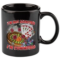 Driptoosoft IM Not Addicted IM Committed New 11oz C Handle Ceramic Mug