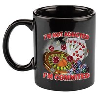 Driptoosoft IM Not Addicted IM Committed New 11oz C Handle Ceramic Mug
