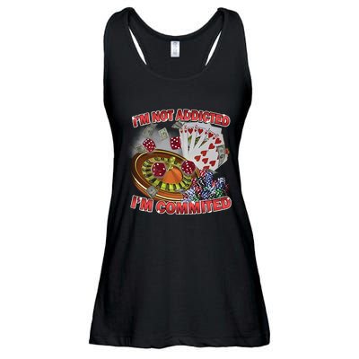 Driptoosoft IM Not Addicted IM Committed New Ladies Essential Flowy Tank