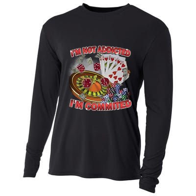 Driptoosoft IM Not Addicted IM Committed New Cooling Performance Long Sleeve Crew