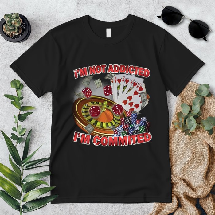 Driptoosoft IM Not Addicted IM Committed New Premium T-Shirt
