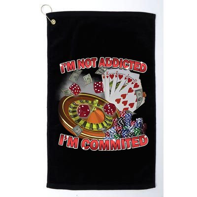 Driptoosoft IM Not Addicted IM Committed New Golf Towel